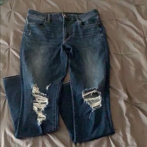 Distressed American Eagle Jeans